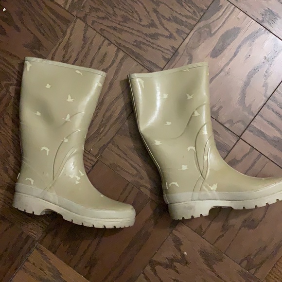 Eddie Bauer Shoes | Eddie Bauer Size 8 Rain Boots | Color: Cream/Tan | Size: 8 | Stylesformoney's Closet